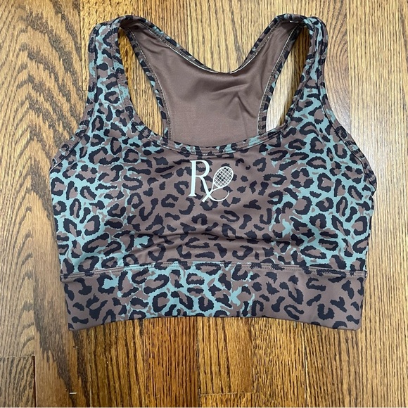 The Farmers Market Global Leopard Camo Sports Bra Size Medium, NWOT - Picture 1 of 4